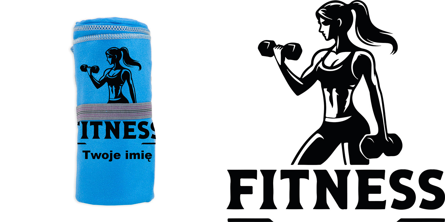 Prezent dla fanki fitnes ręcznik szybkoschnący